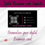 Business Card Template | Professional Business Card | Pink DIY Business Card Template